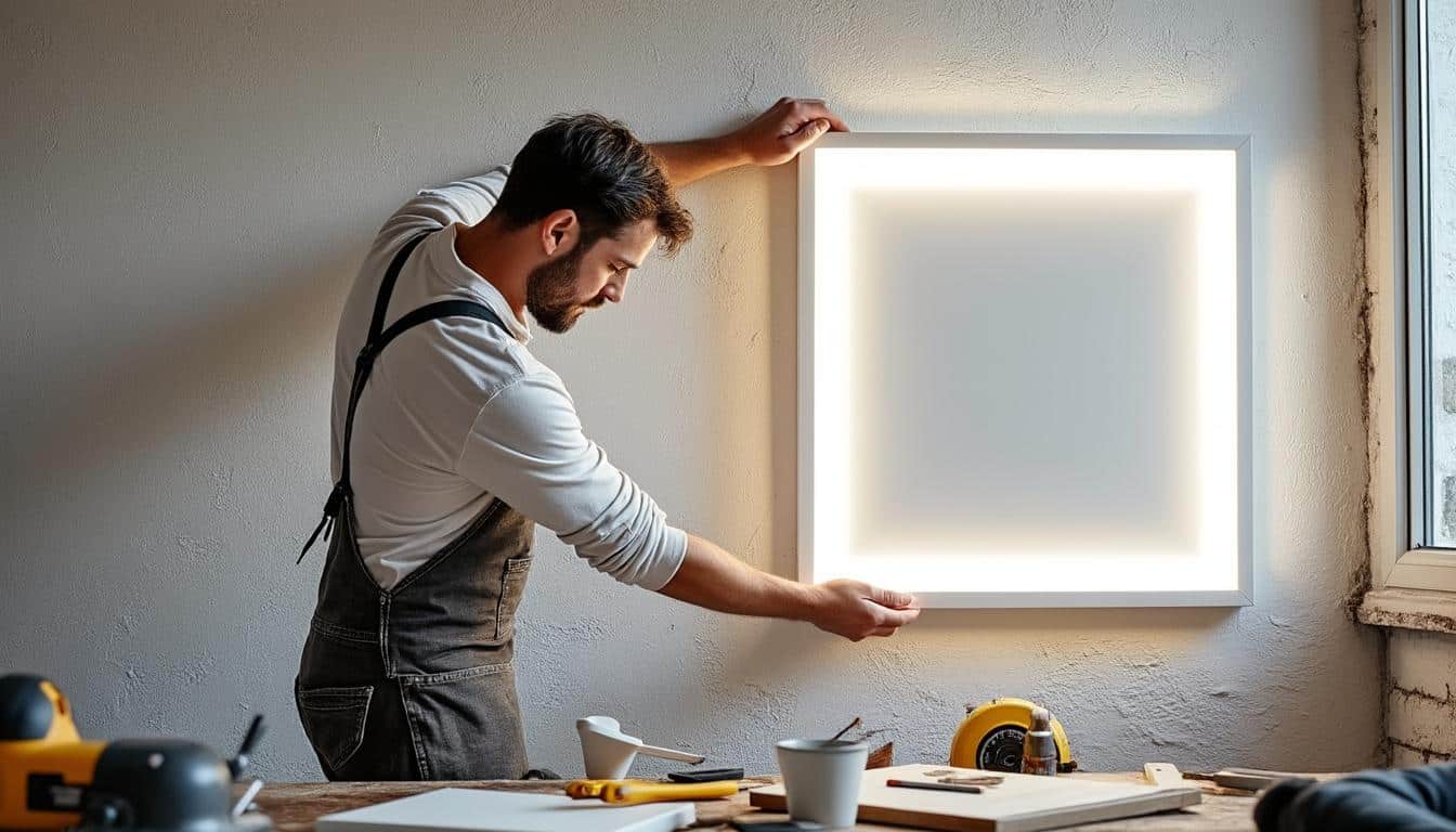 Installer un cadre lumineux sur un mur texturé : précautions et astuces