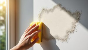 Comment enlever les traces murales tenaces avec une éponge ?