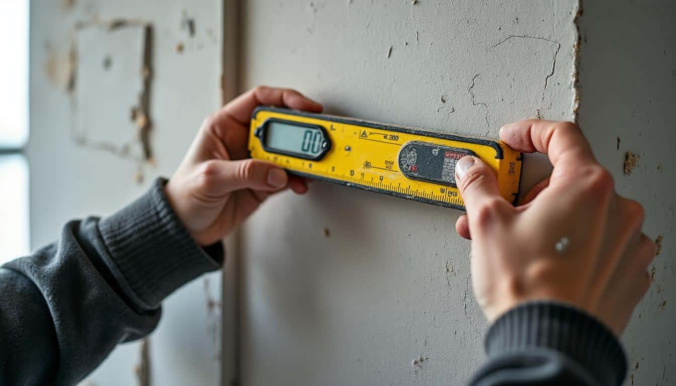 Installer une isolation murale en placo grâce à un mètre