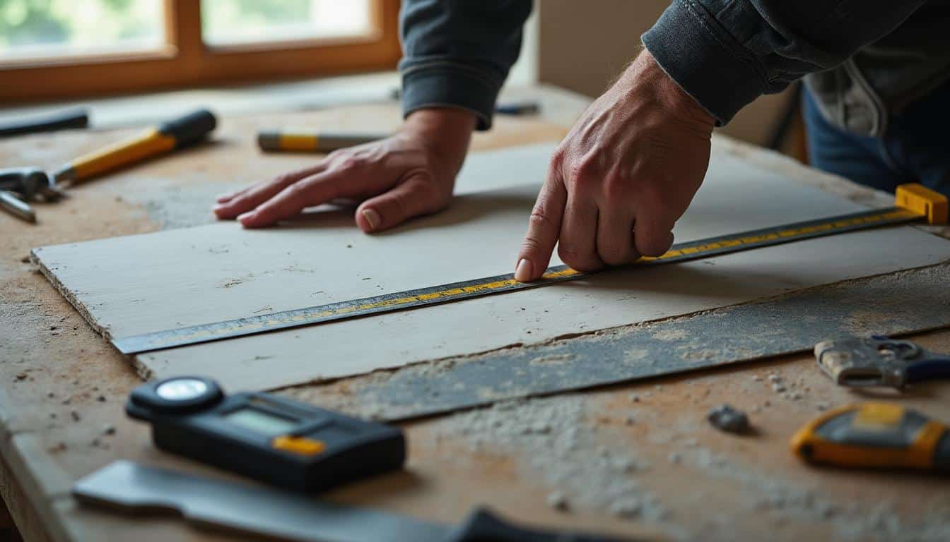 Comment utiliser un mètre pour mesurer une cloison intérieure en placo ?