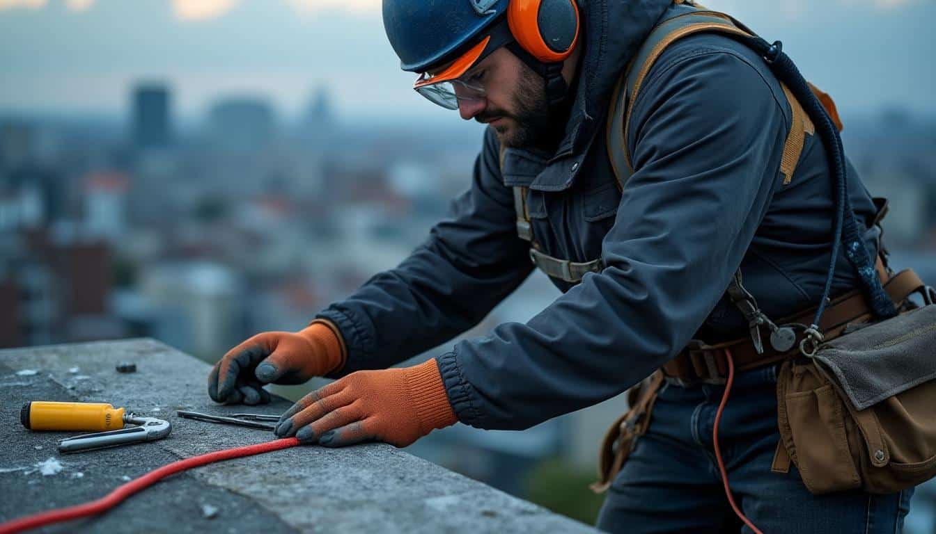 Illustration: Comprendre le rôle essentiel du point d’ancrage sur une toiture