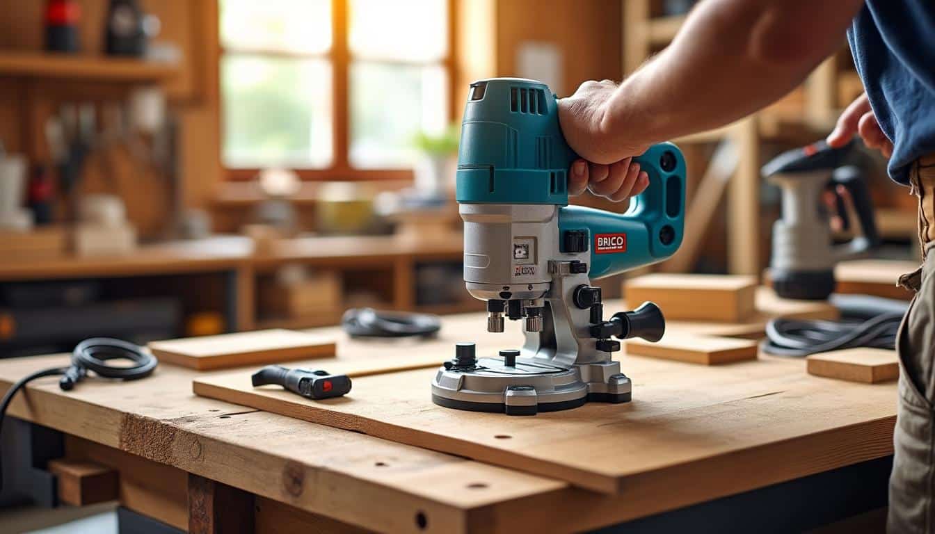 Illustration: Les caractéristiques techniques qui font la différence sur une scie à onglet Brico Dépôt