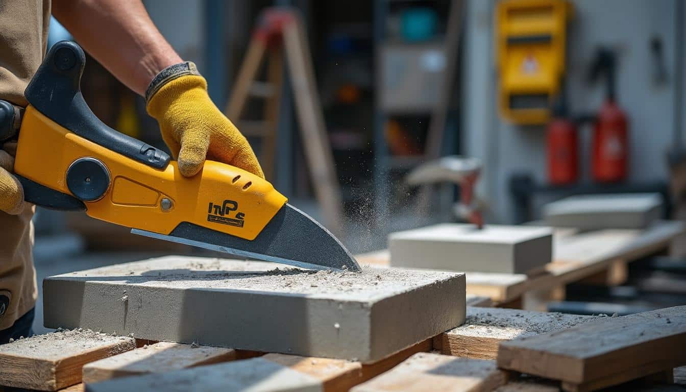 Illustration: Les outils idéaux pour couper le béton cellulaire avec précision