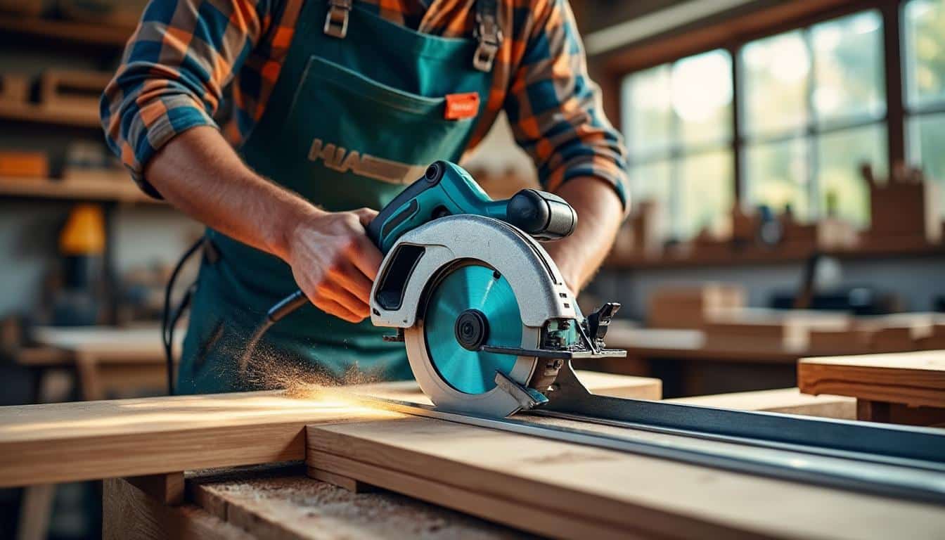 Illustration: Comprendre la scie circulaire plongeante sur rail Makita : définition et spécificités techniques