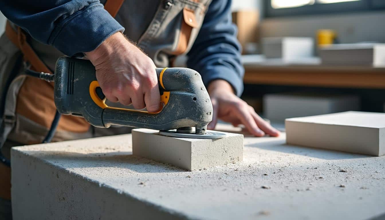 Illustration: Comprendre le béton cellulaire et le rôle spécifique de la scie pour Siporex