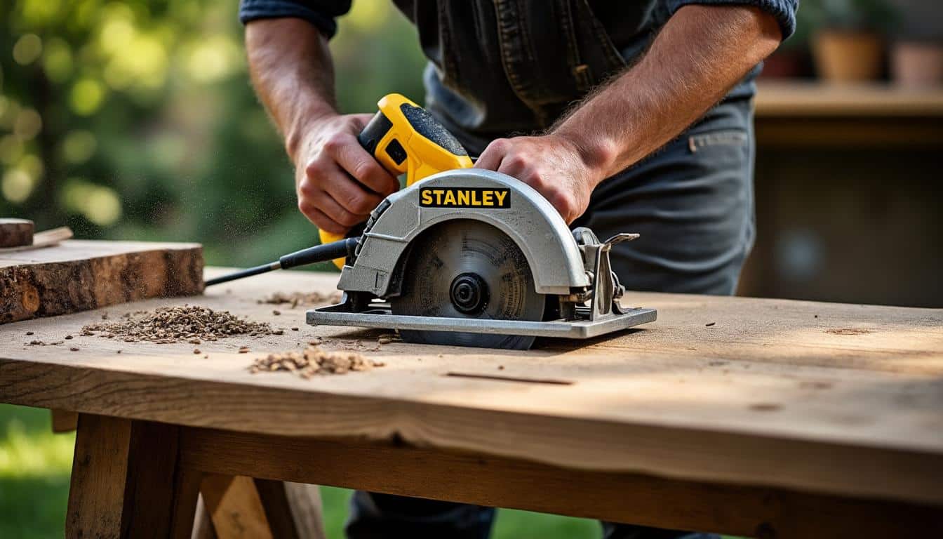 Stanley scie circulaire : puissance et autonomie pour vos découpes