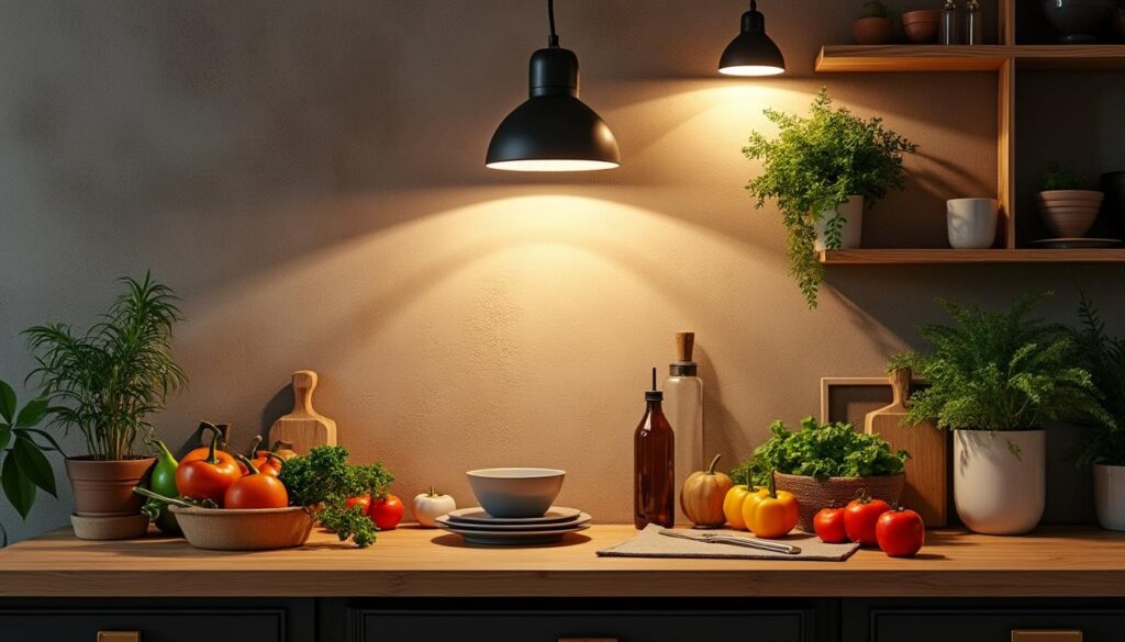 Applique murale cuisine : éclairage pratique et design adapté