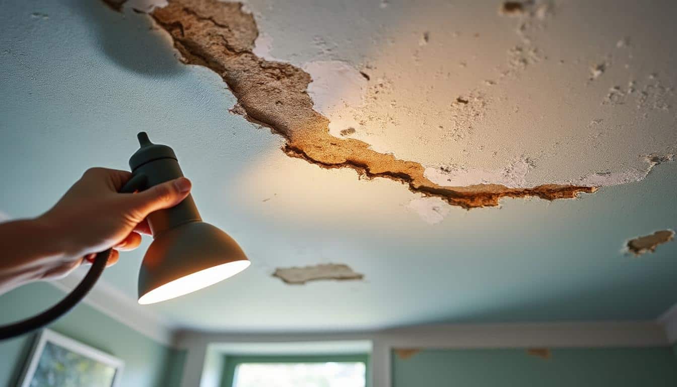 Illustration: Comprendre les causes et les signes des fissures sur un plafond en plâtre