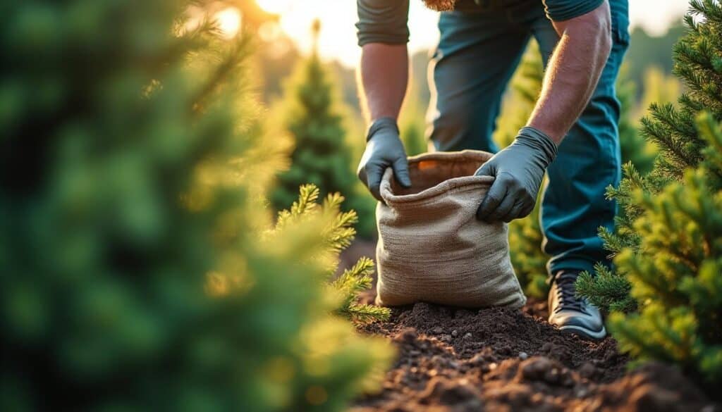 Engrais pour conifère : conseils pour une croissance saine et durable
