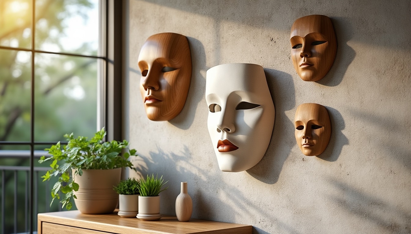 Masque de décoration murale : styles, choix et conseils déco