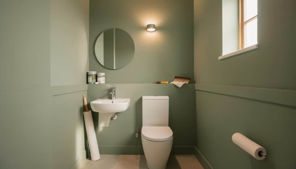 Peinture pour les toilettes : couleurs, finitions et style